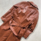 80s Nordstrom Leather Trench Coat- M