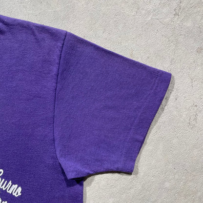 70s Faded Purple Basketball Tee- S