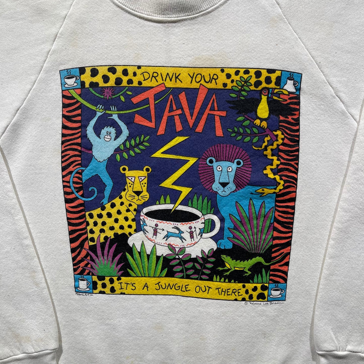 80s 'Drink Your Java' Sweatshirt- M