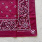 80s Wine Red Bandana- OS