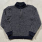 00s Thrashed Wool L.L. Bean 1/4 Zip Sweater- L