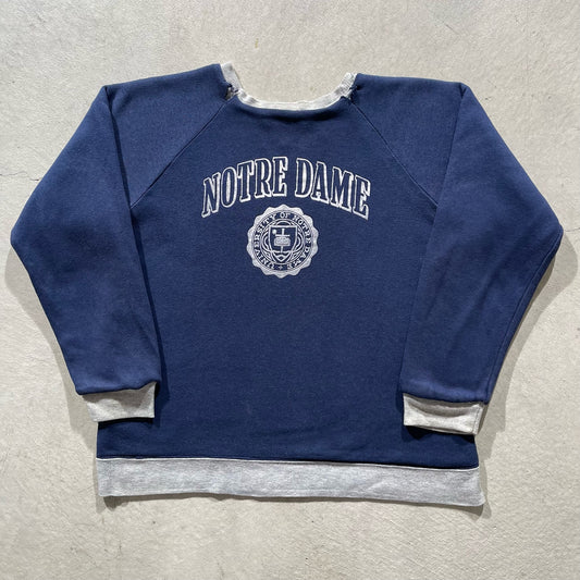80s Champion Notre Dame Reversible Sweatshirt- M