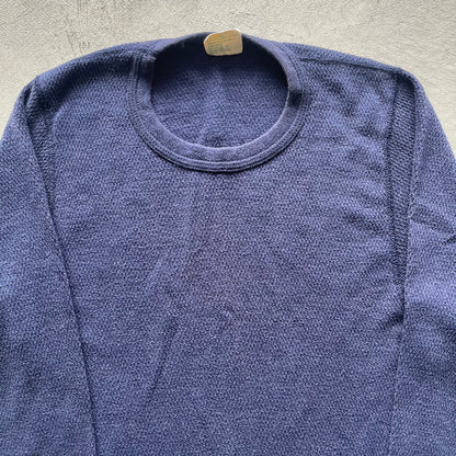 80s Navy Blue Thermal- M