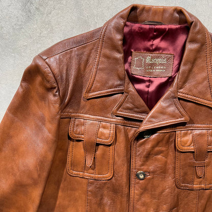 70s Leather Jacket- L