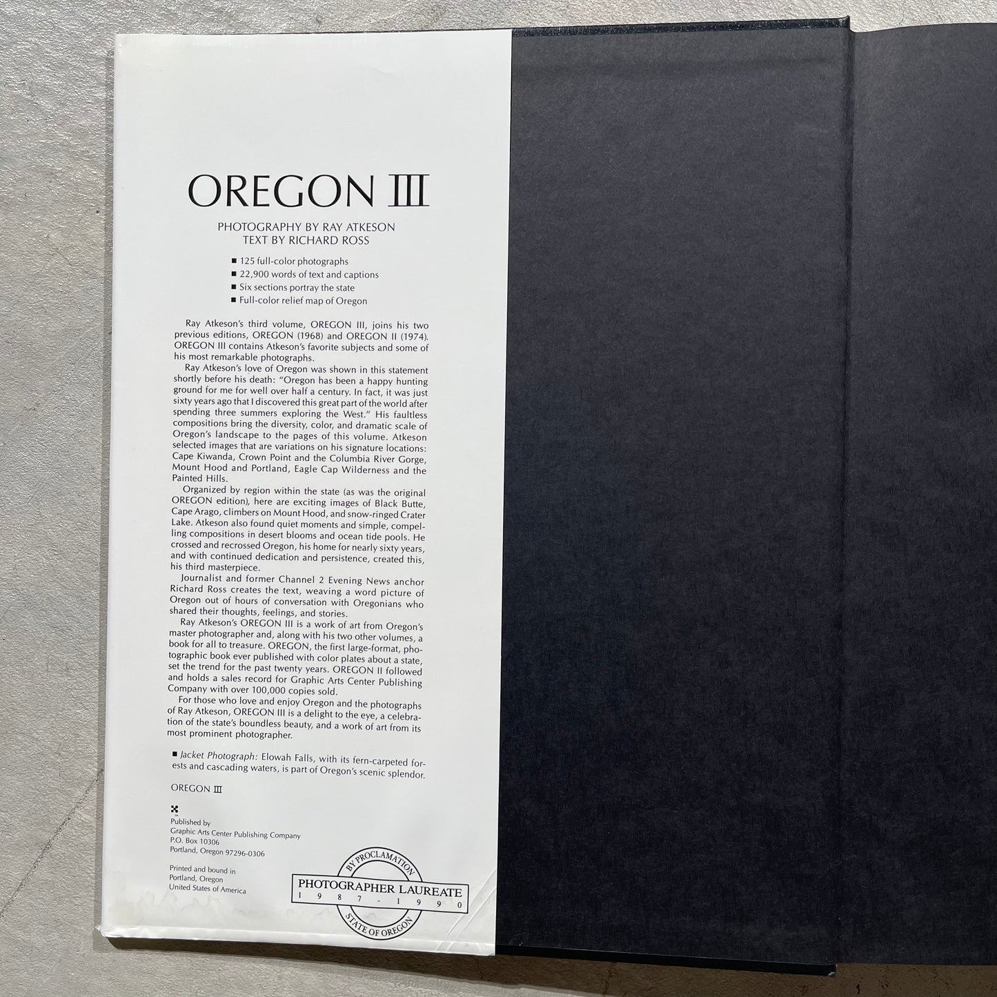 90s Ray Atkeson 'Oregon III' Coffee Table Book