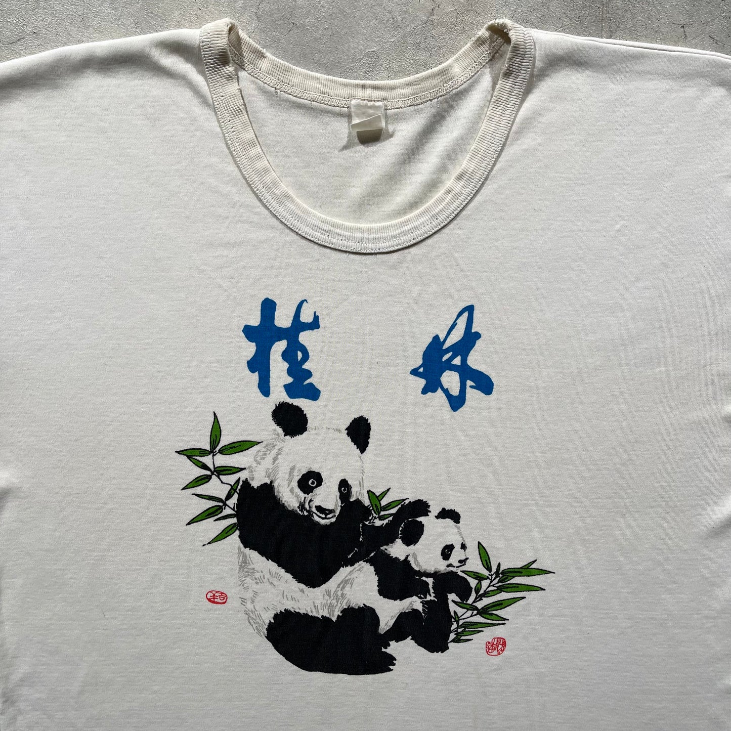 80s Panda Ringer Tee- M