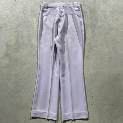 70s Lavender Purple Polyester Flares- 28