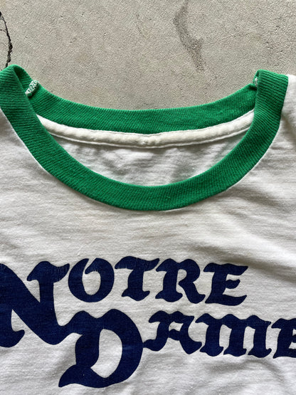 70s Notre Dame Ringer Tee- M