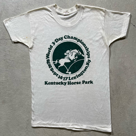 70s Kentucky Horse Racing Tee- M