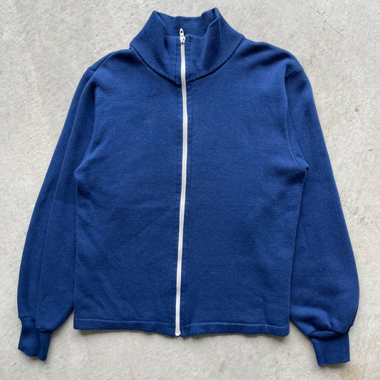 70s Zip Up Sweatshirt- S