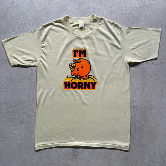 70s I'm Horny Tee- L