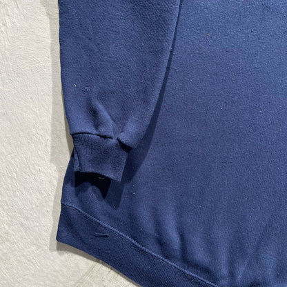 90s Blank Navy Sweatshirt- L