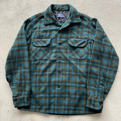 70s Pendleton Loop Collar Flannel- M