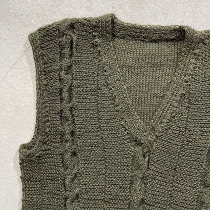 70s Homemade Sweater Vest- M