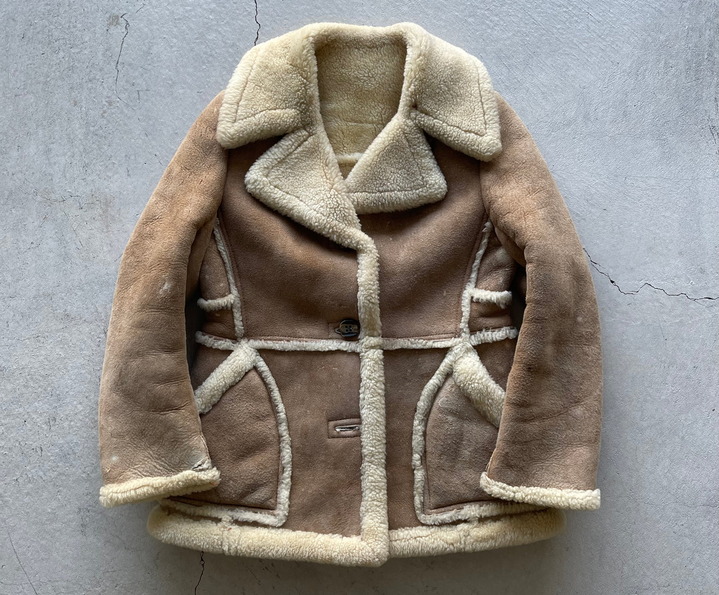 60s Sherpa Lined Jacket- S