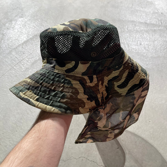 90s Camo Bush Hat- One Size