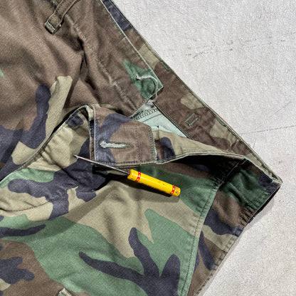 80s Woodland Camo Cargo Pants- 31