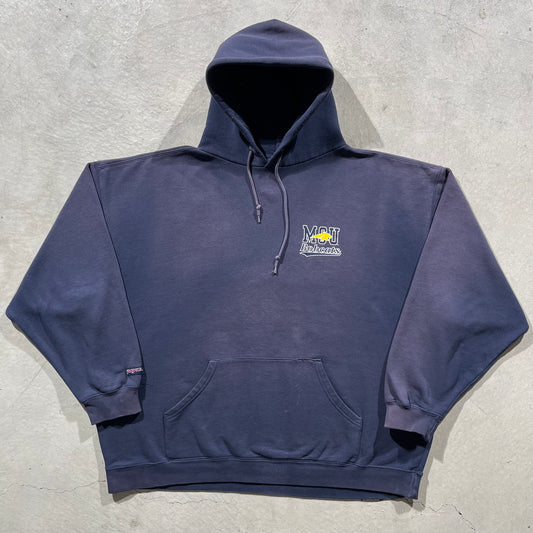 00s Sun Faded Montana State University Hoodie- XXL