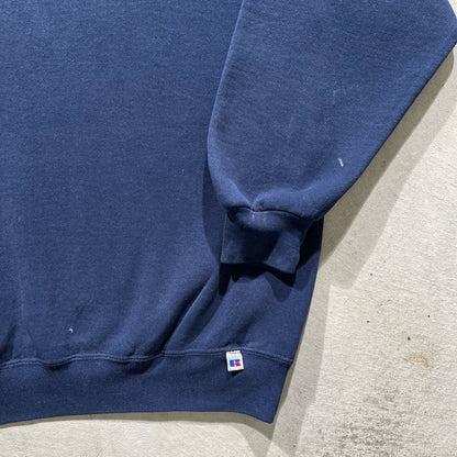 90s Russell Navy Blank Sweatshirt- XL