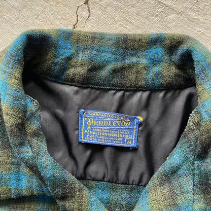 70s Pendleton Loop Collar Flannel- M