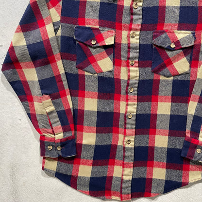 70s Sears Checkered Flannel- M