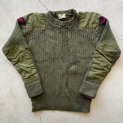 60s Thrashed British Marines Sweater- S