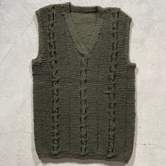 70s Homemade Sweater Vest- M