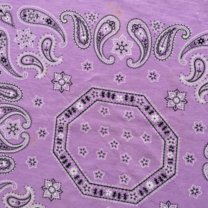 80s Lilac Purple Bandana