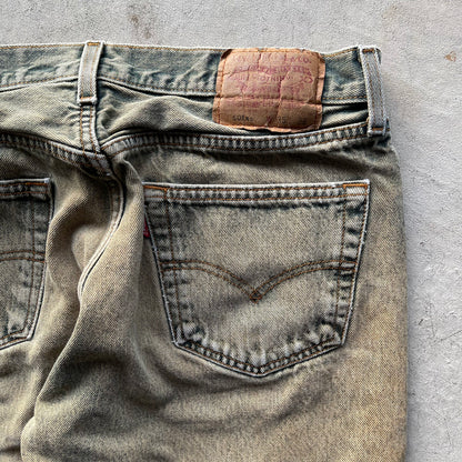 90s Mud Faded Levi's 501s- 33