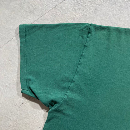 90s Blank Forest Green Pocket Tee- XXL