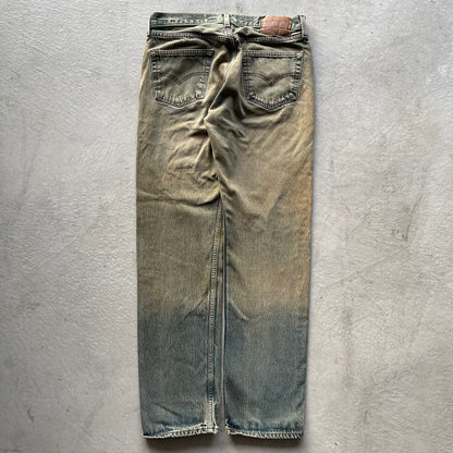 90s Mud Faded Levi's 501s- 33