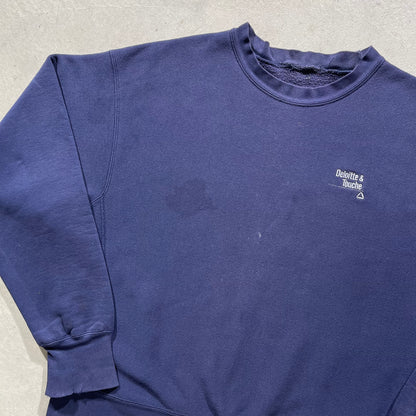 90s Faded Navy Reverse Weave Sweatshirt- XL