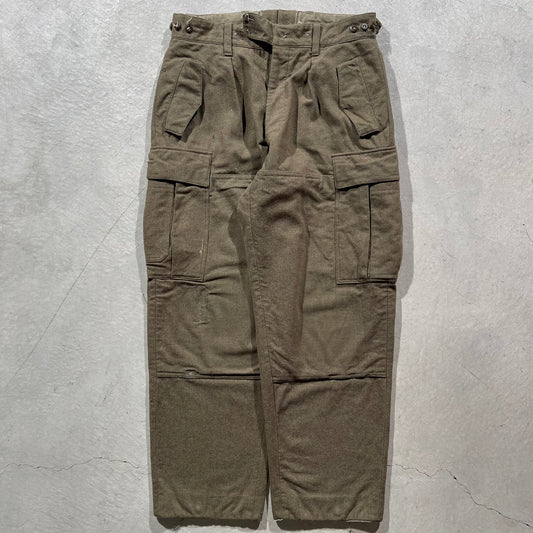 80s Military Wool Cargo Pants- 32