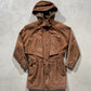90s Wilson Hooded Leather Parka- M