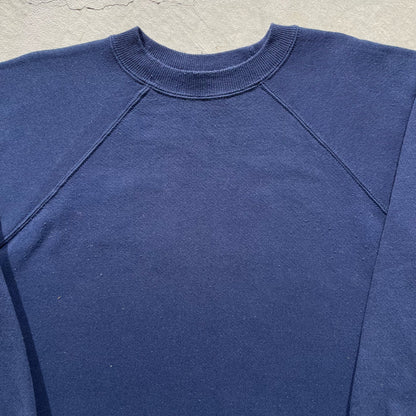 90s Blank Navy Sweatshirt- L