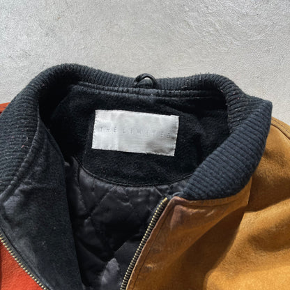 00s Two Tone Suede Bomber Jacket- L