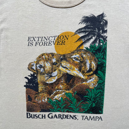 70s 'Extinction is Forever' Lion Tee- XS