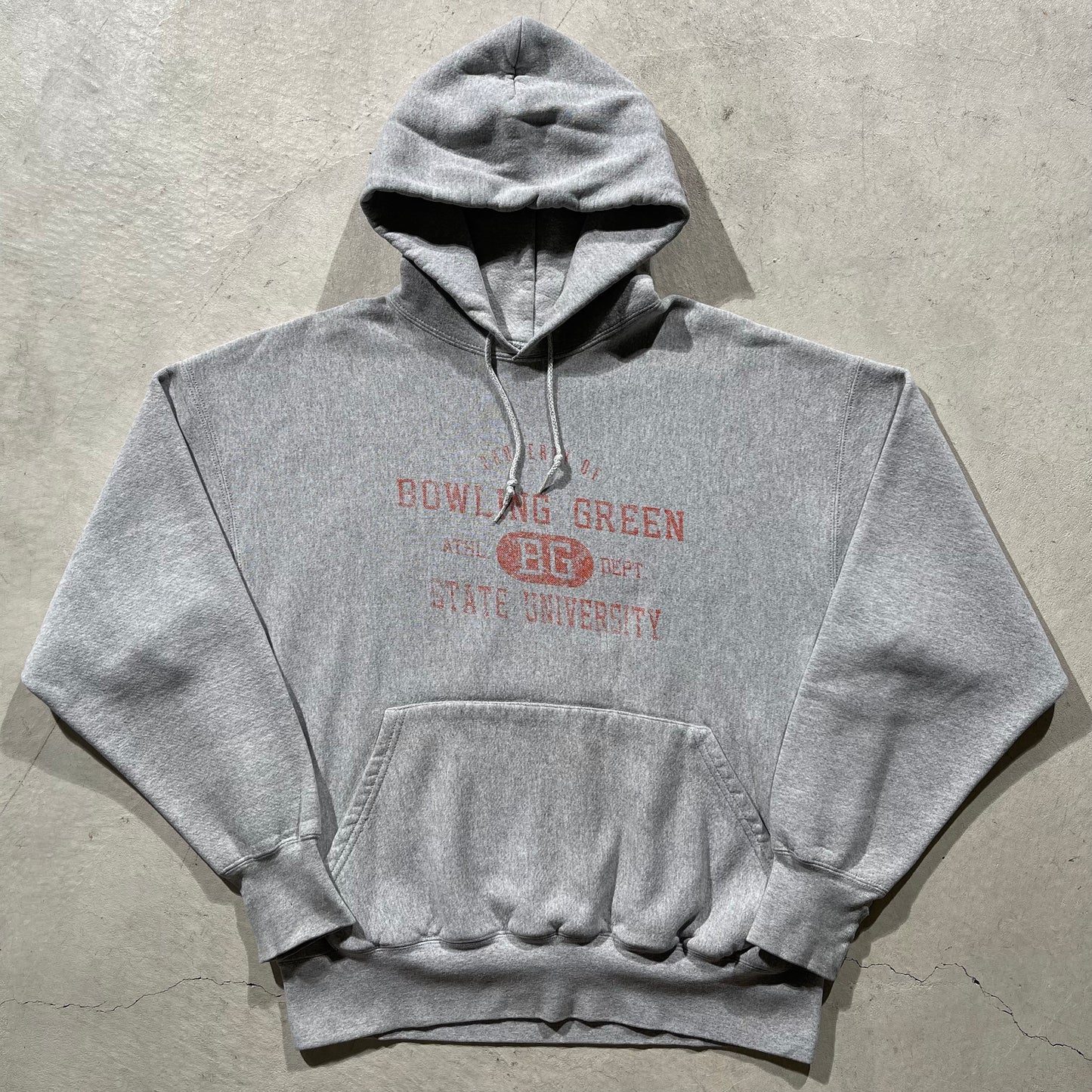 90s Bowling Green U Reverse Weave Hoodie- XXL