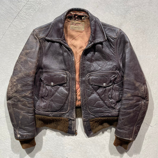 40s Horsehide Leather Jacket- XS