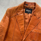 80s Wilson Burnt Tan Leather Blazer- M