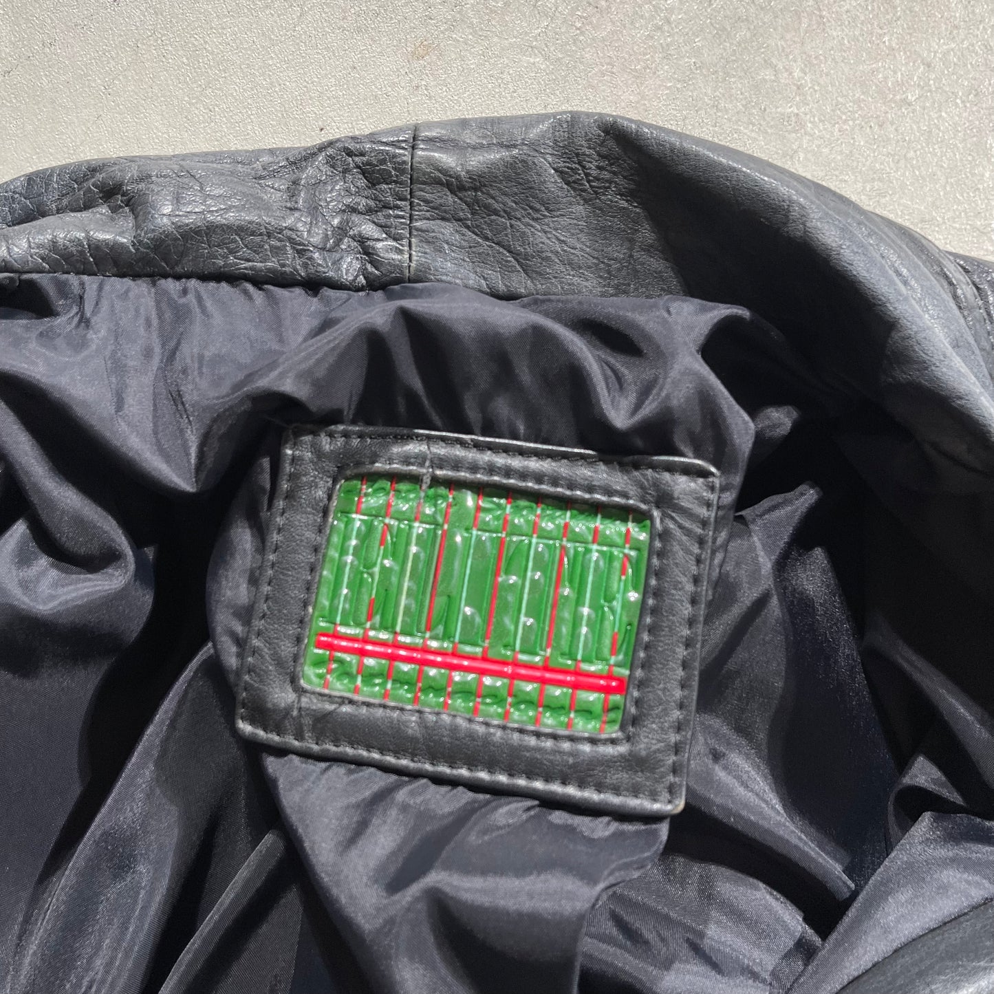90s Boxy Leather Jacket- XL