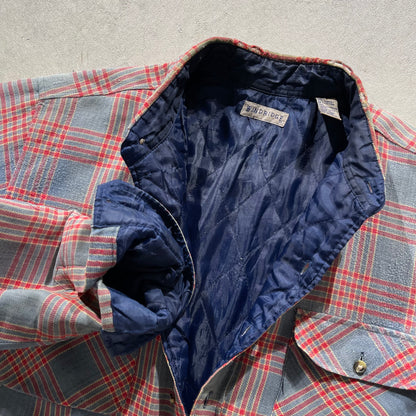 90s Quilt Lined Flannel Jacket- XL