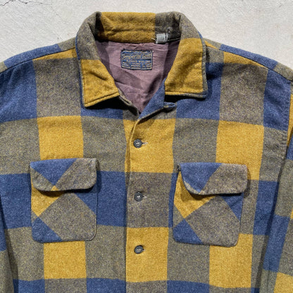 50s Loop Collar Flannel- L