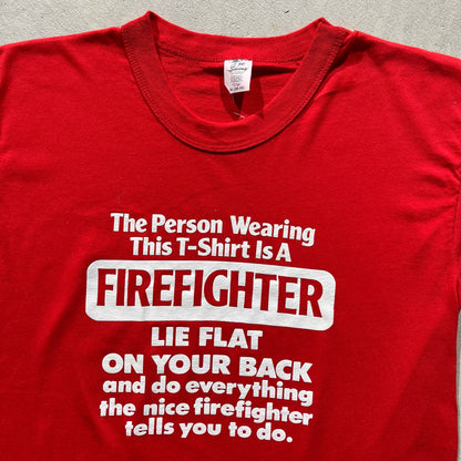 80s "Firefighter" Tee- M