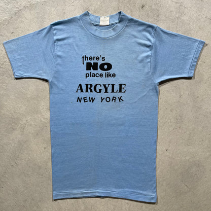 70s Argyle New York Script Tee- S