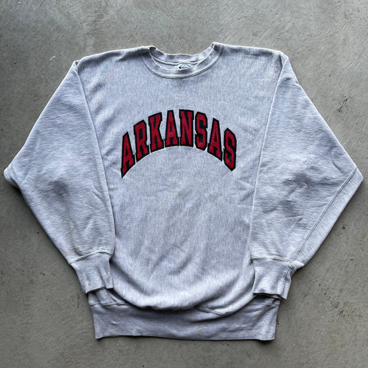 90s Arkansas Champion Reverse Weave Sweatshirt- XL