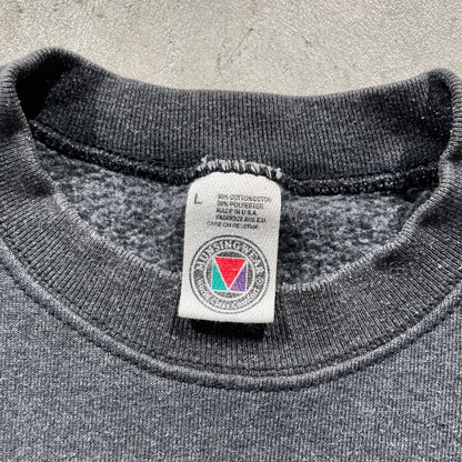 90s Blank Dark Grey Sweatshirt- L