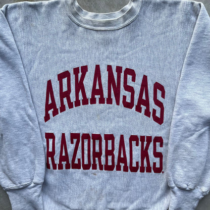 90s Arkansas Champion Reverse Weave Sweatshirt- S