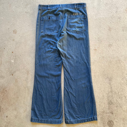 70s USN Seafarer Bell Bottoms- 32