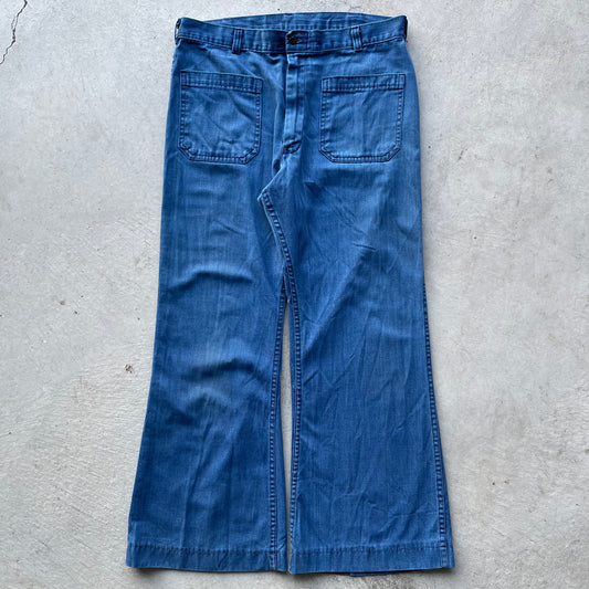 70s USN Seafarer Bell Bottoms- 32